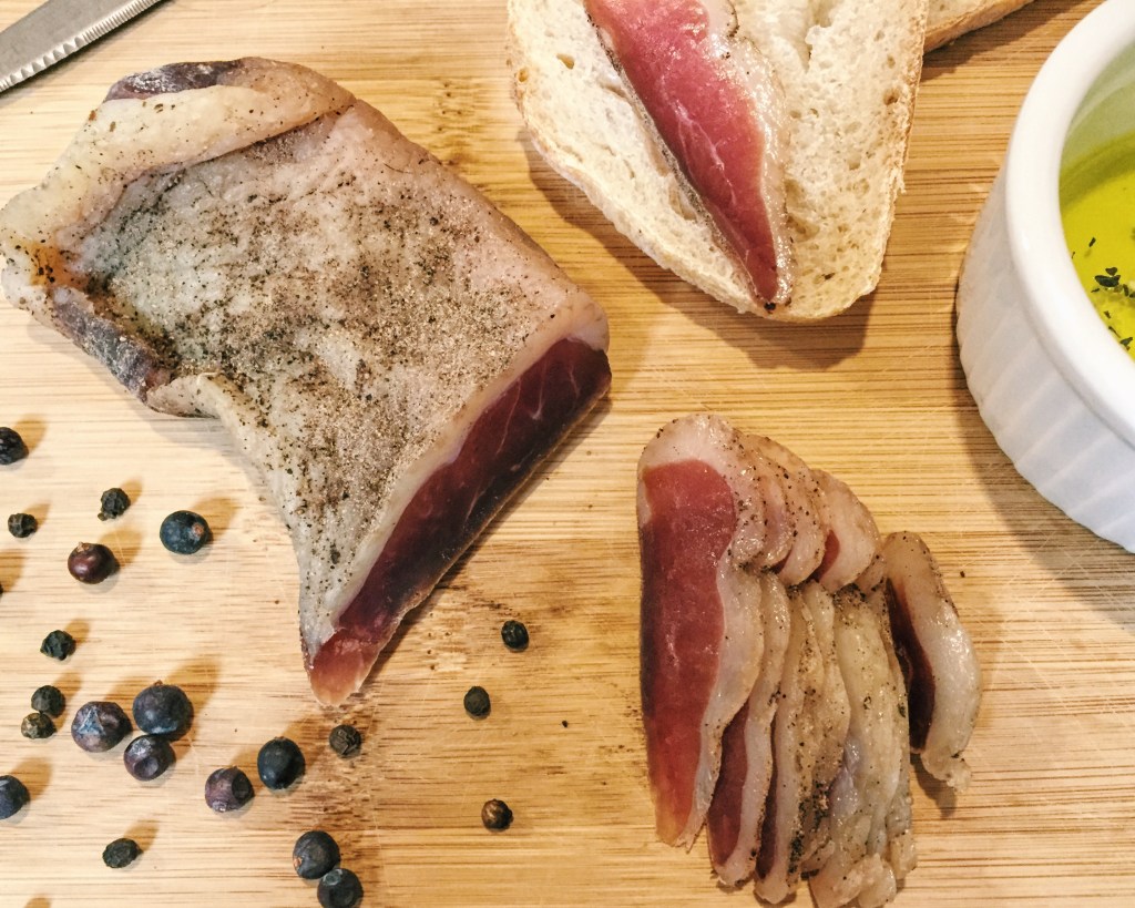 duck breast prosciutto