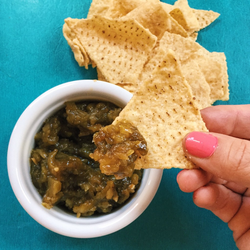sweet green chile relish